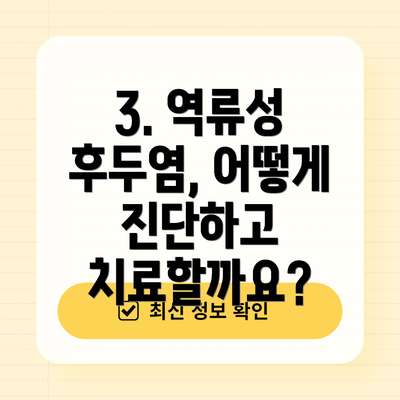 3. 역류성 후두염, 어떻게 진단하고 치료할까요?