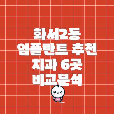 화서2동 임플란트 추천 치과 6곳 비교분석