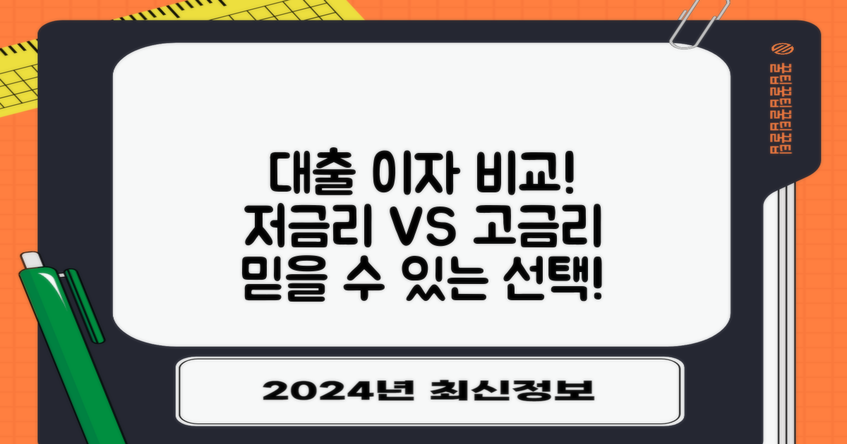 대출 이자 비교 분석