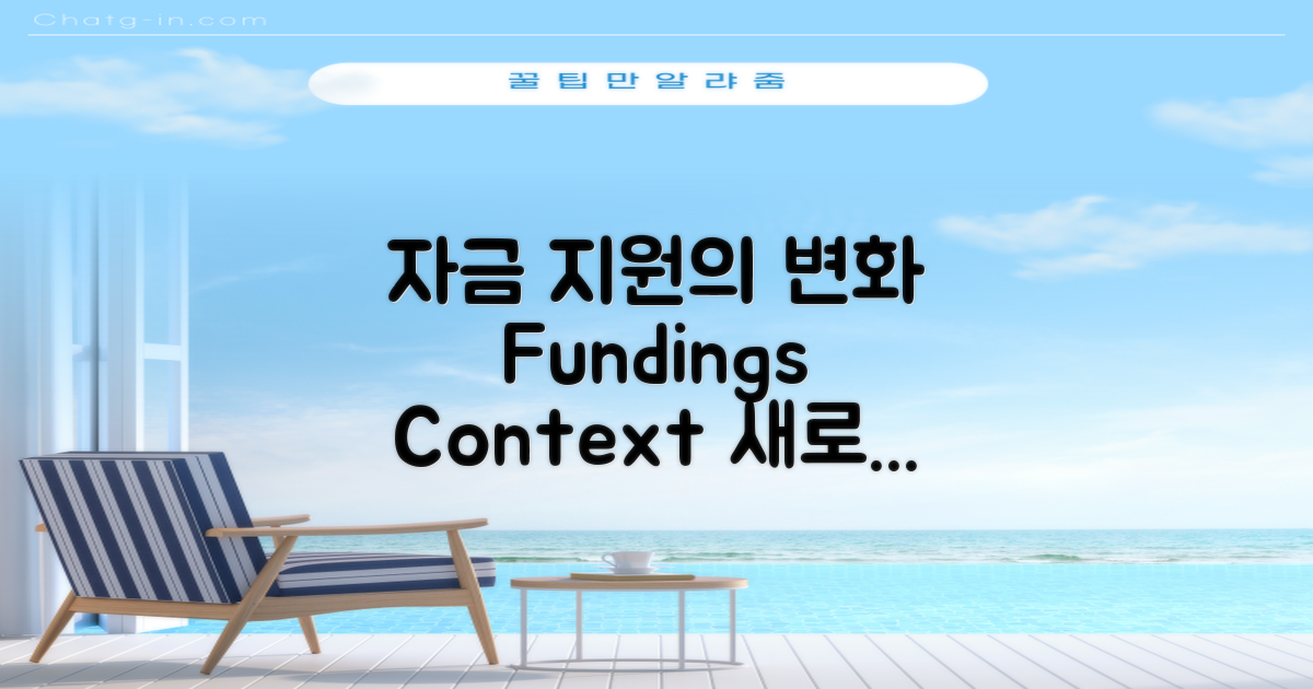 자금 지원의 변화와 맥락