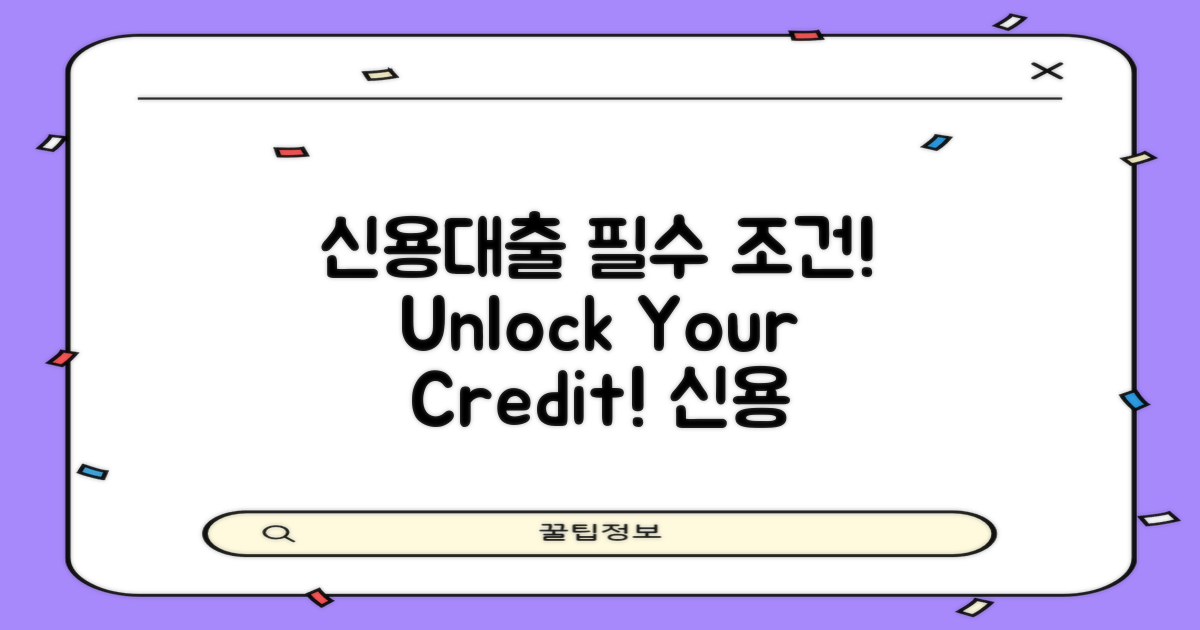 신용대출의 기본 조건