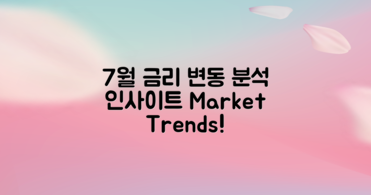 7월 금리 변동 분석