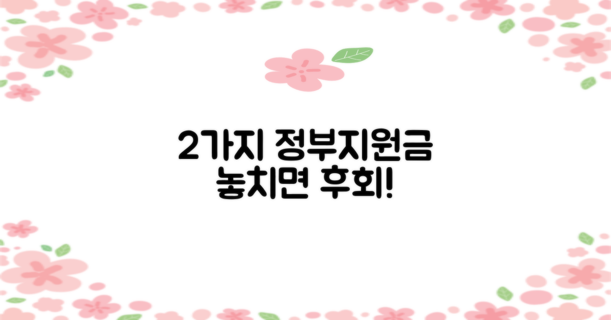 2가지 지원 사업