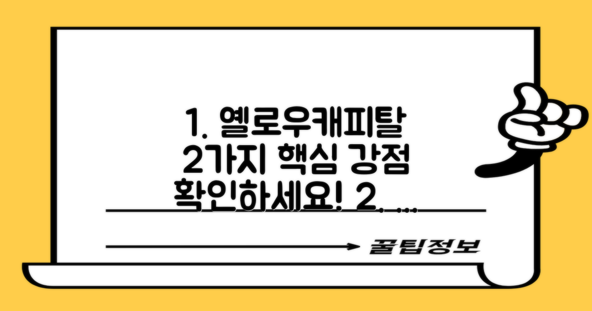 2가지 옐로우캐피탈 강점