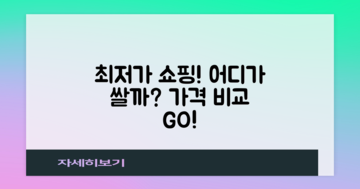 가격 비교: 저렴한 곳 어디?