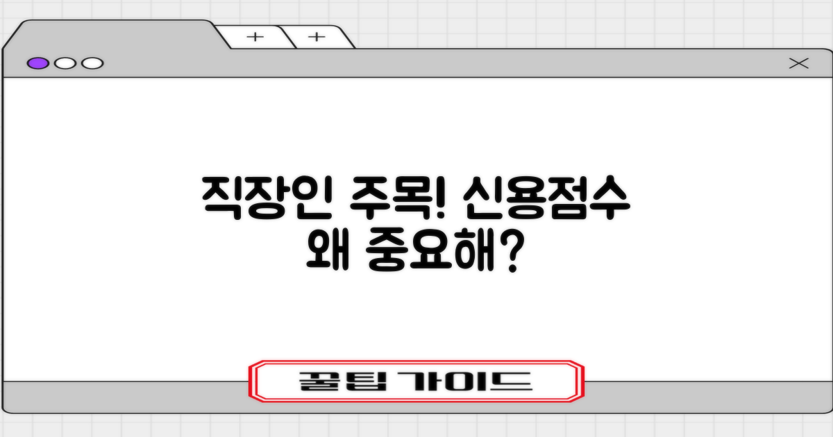 직장인 신용점수, 왜 중요할까?