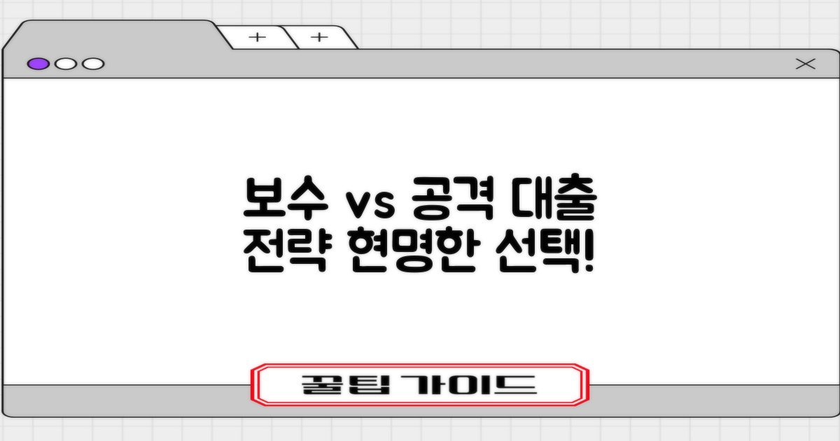 대출 전략: 보수 vs 공격